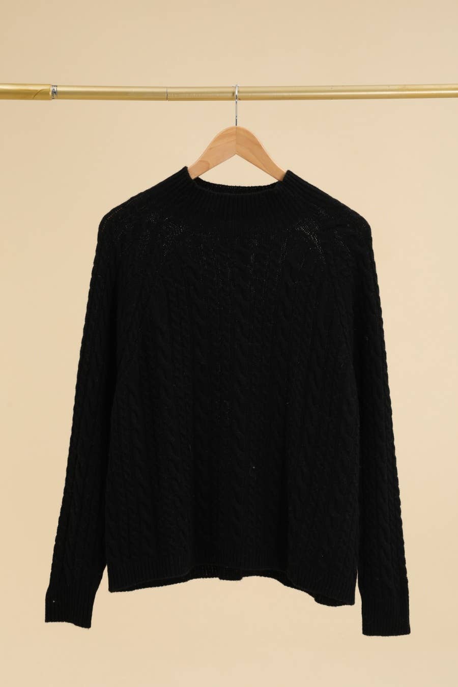 MAGLIONE A TRECCE IN CASHMERE E LANA