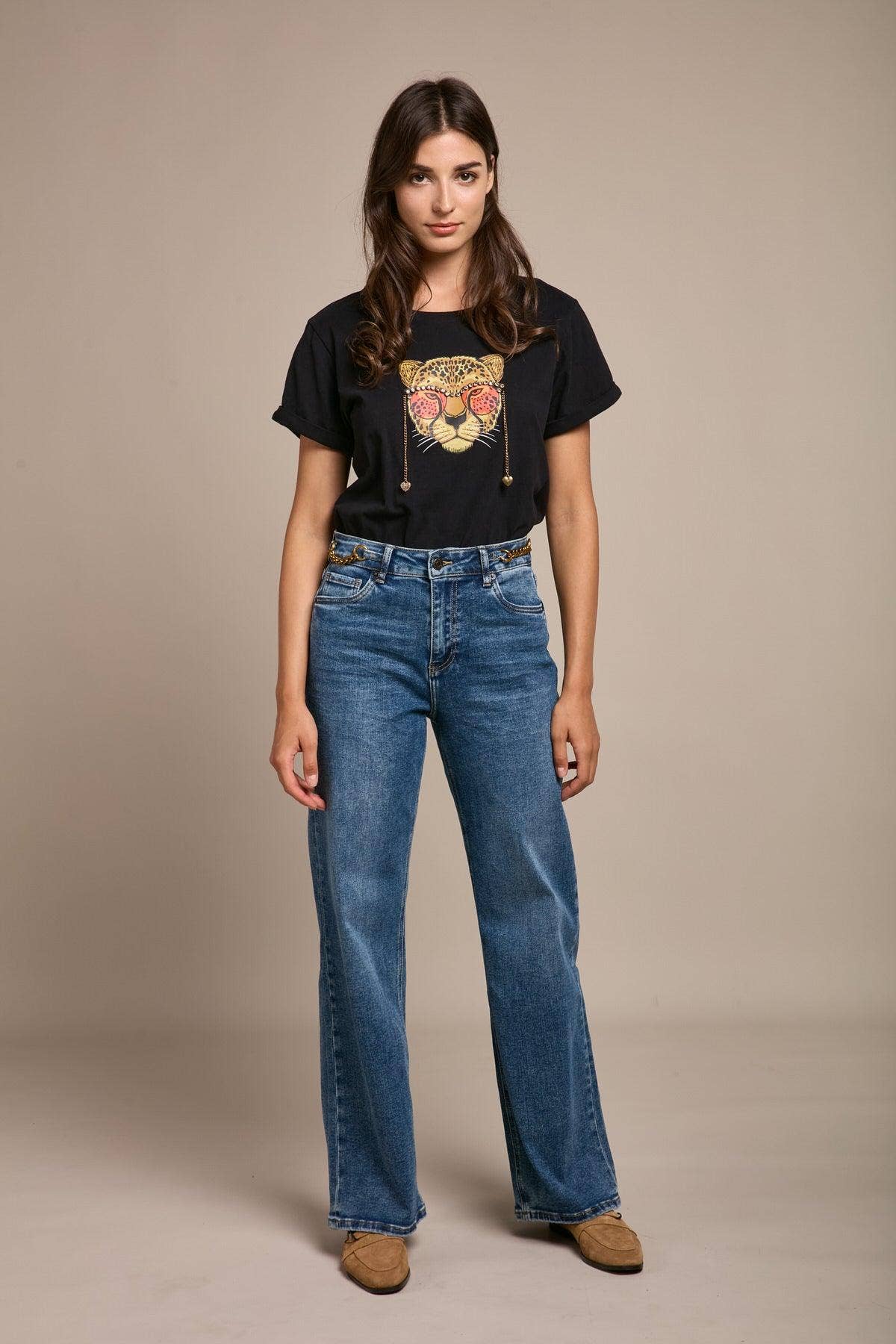 DENIM CON CATENE LATERALI