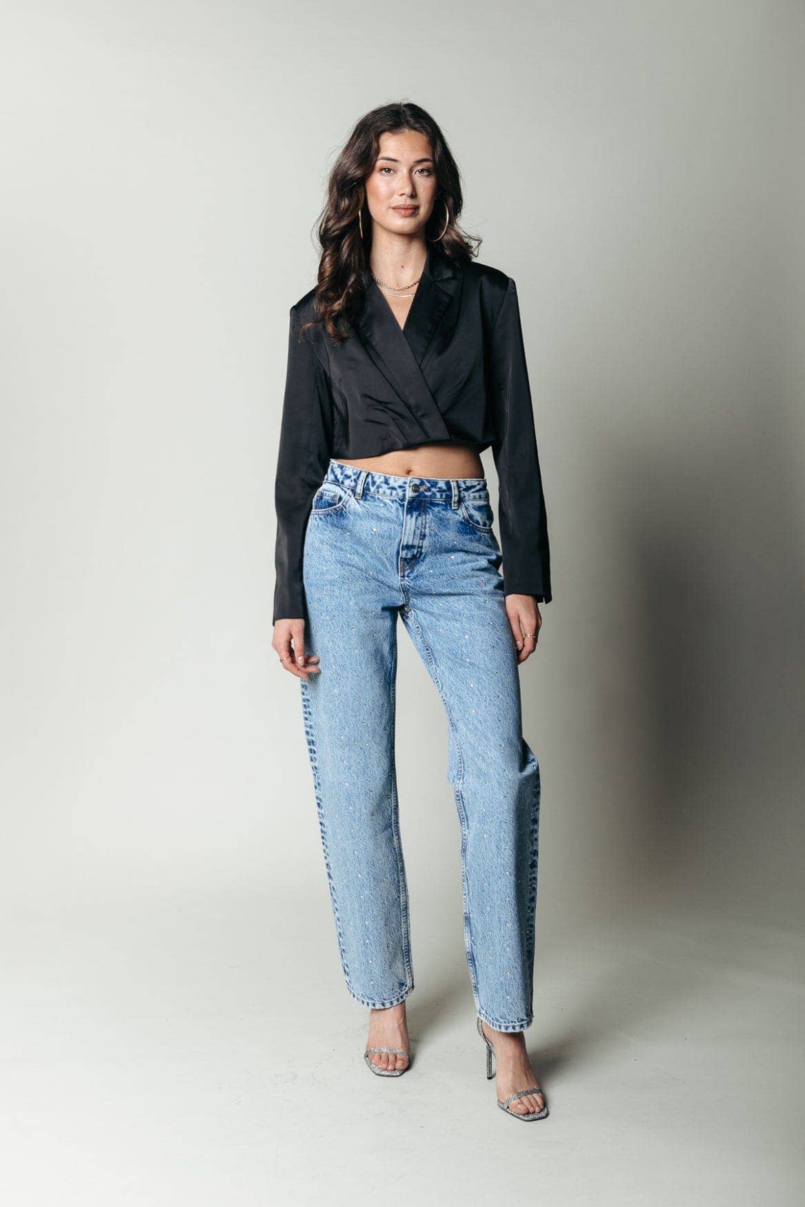 DENIM CR CON STRASS