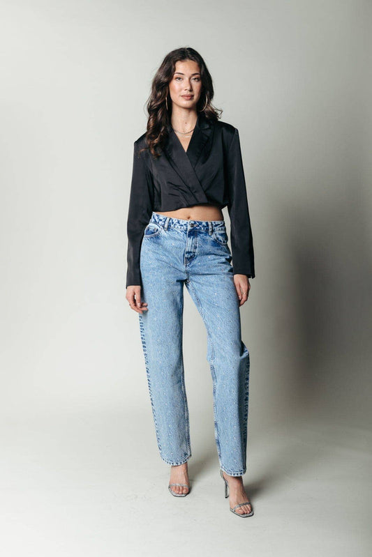 DENIM CR CON STRASS
