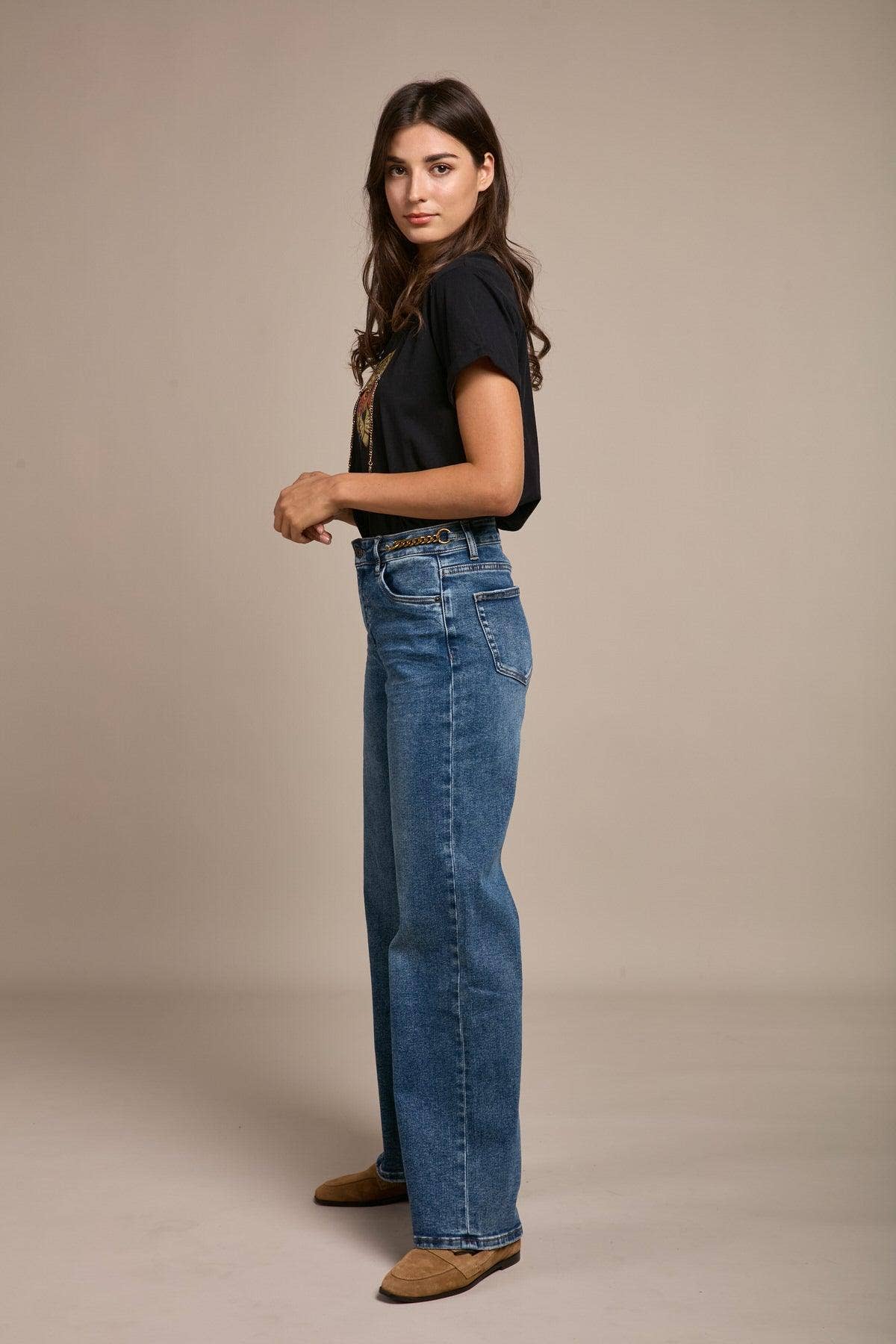 DENIM CON CATENE LATERALI
