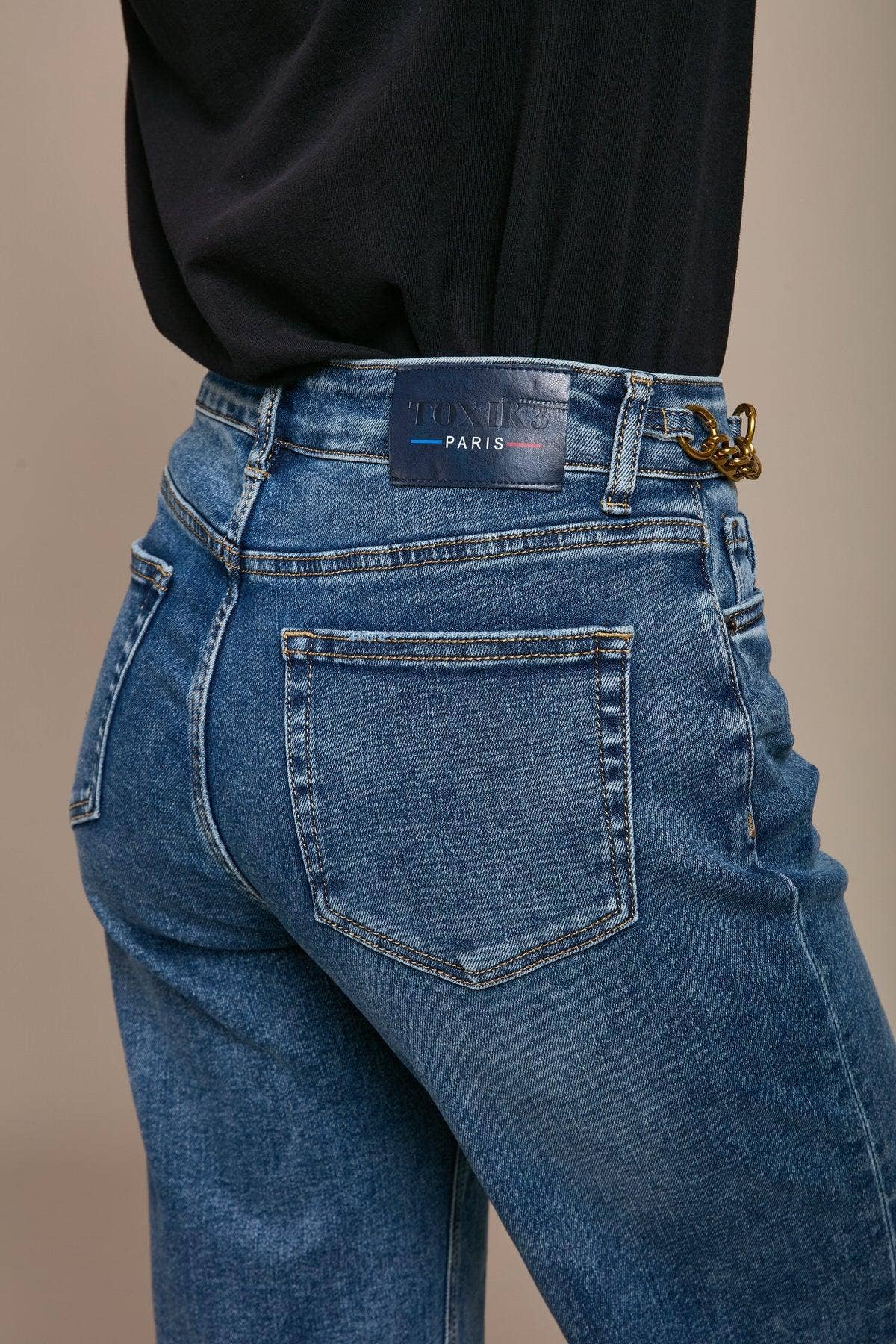 DENIM CON CATENE LATERALI