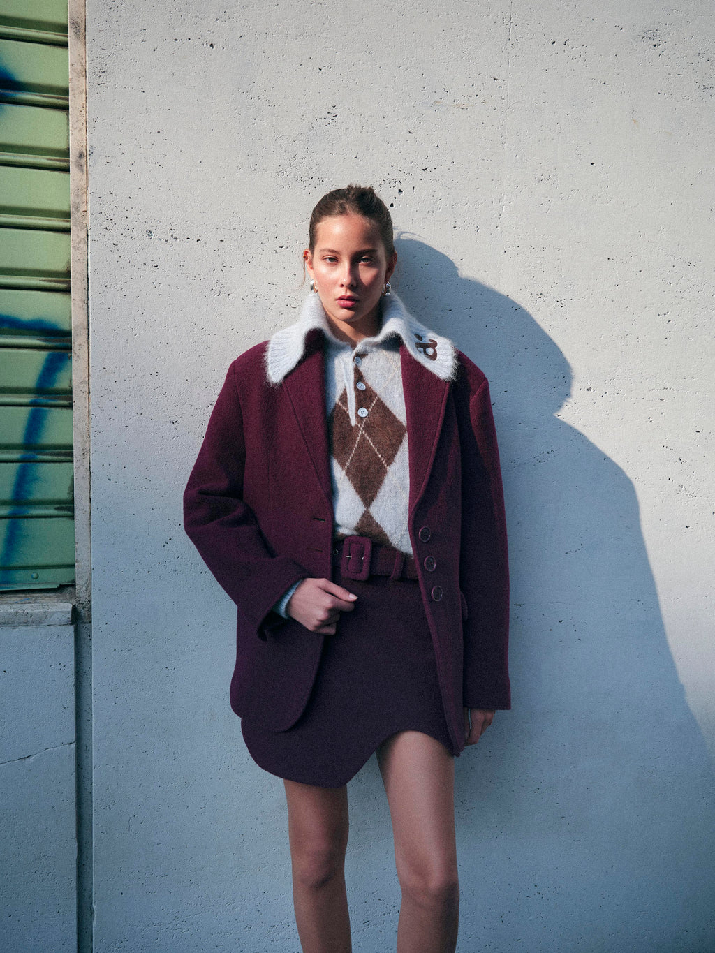 Tabitha Skirt Purple Wine