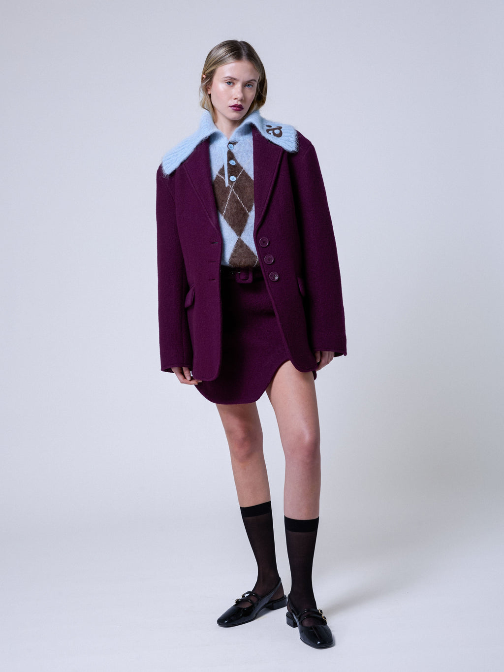 Daria Jacket Purple Wine