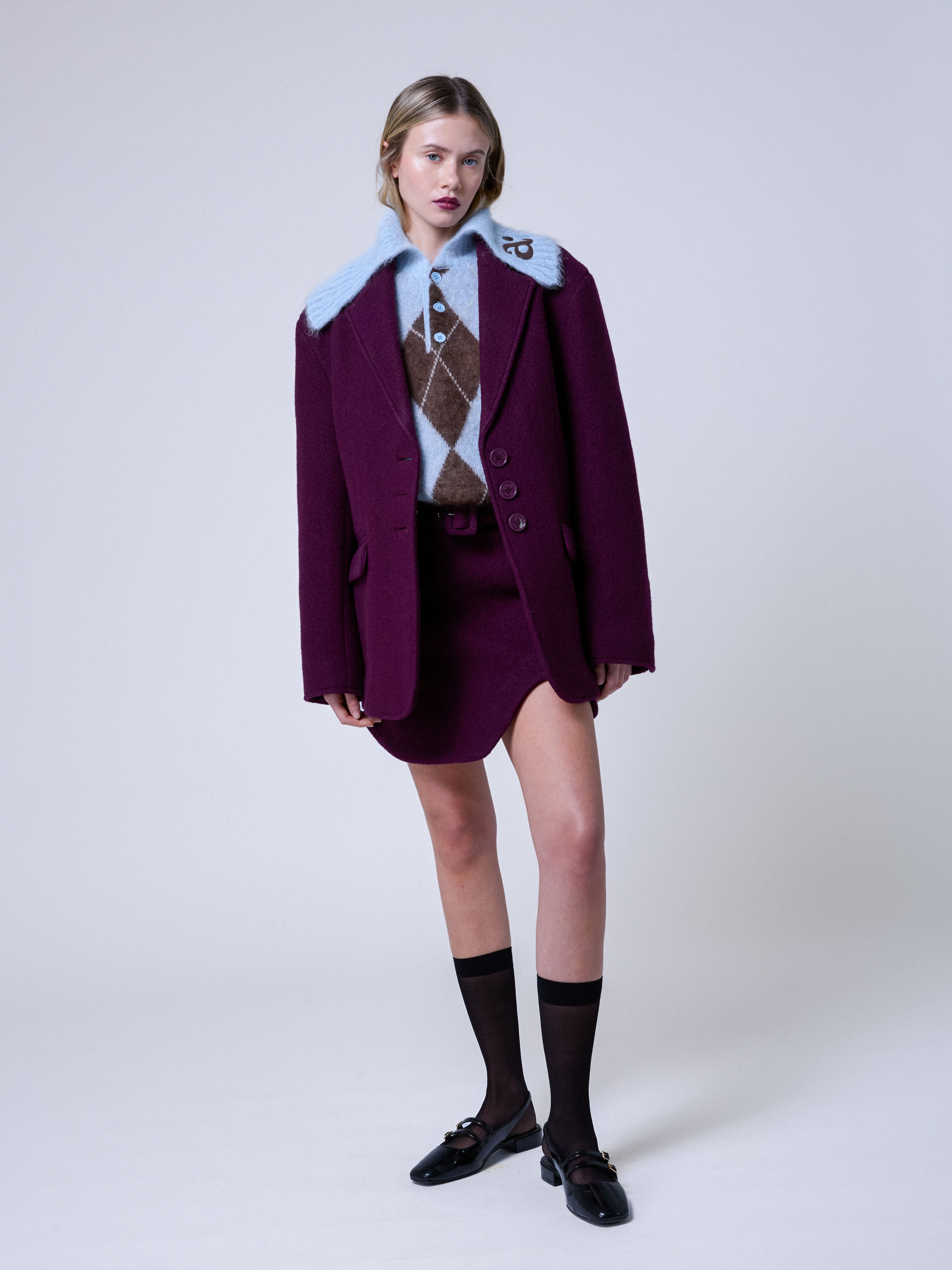 Daria Jacket Purple Wine