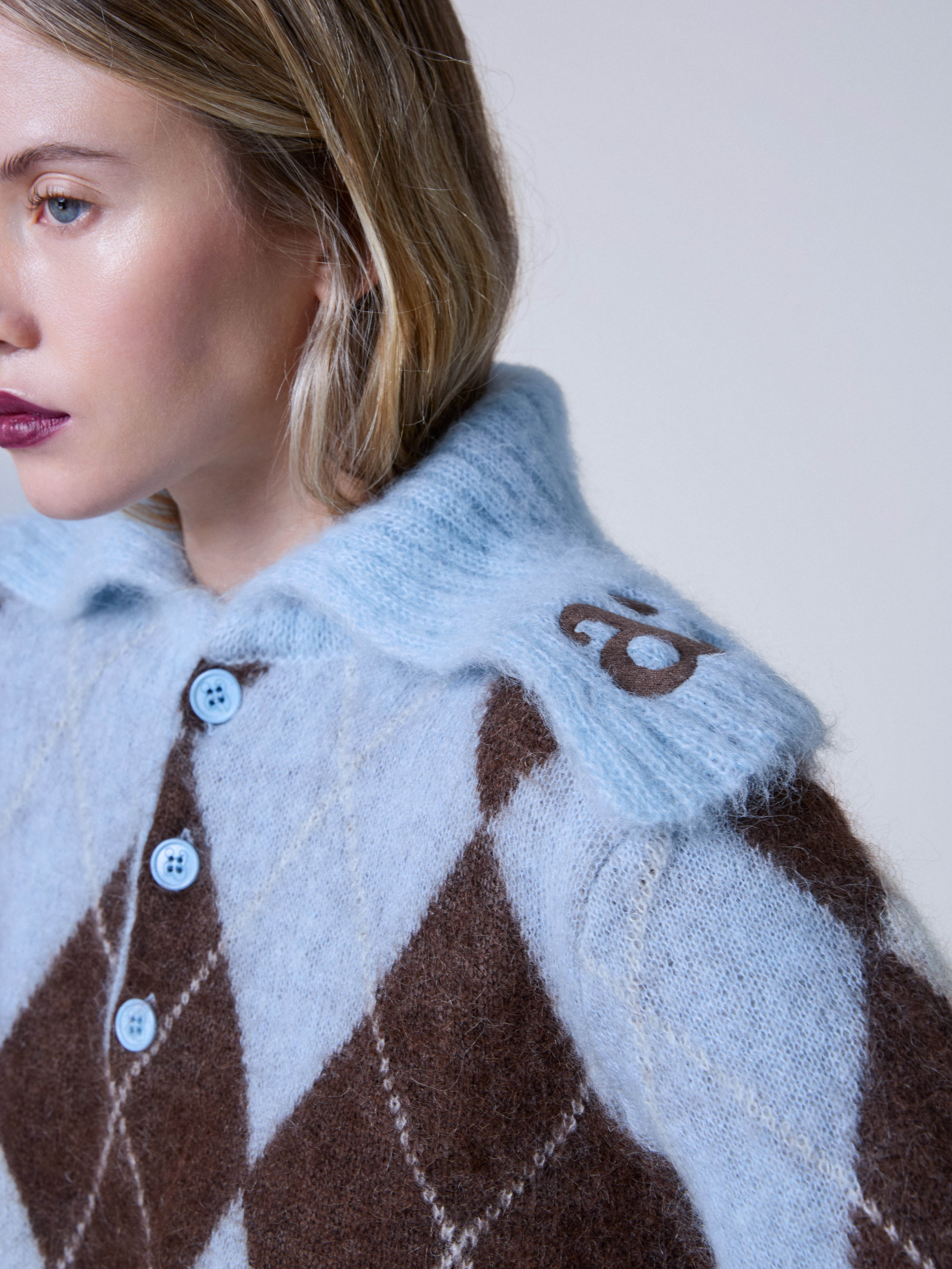 Zoe Sweater Blue Coffee