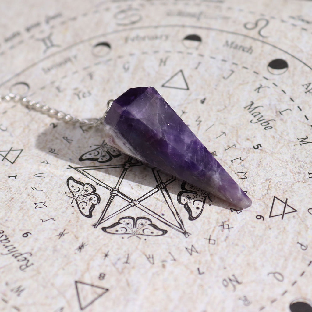 Ancient Witch Spell Incense + Amethyst Pendulum | Seduction