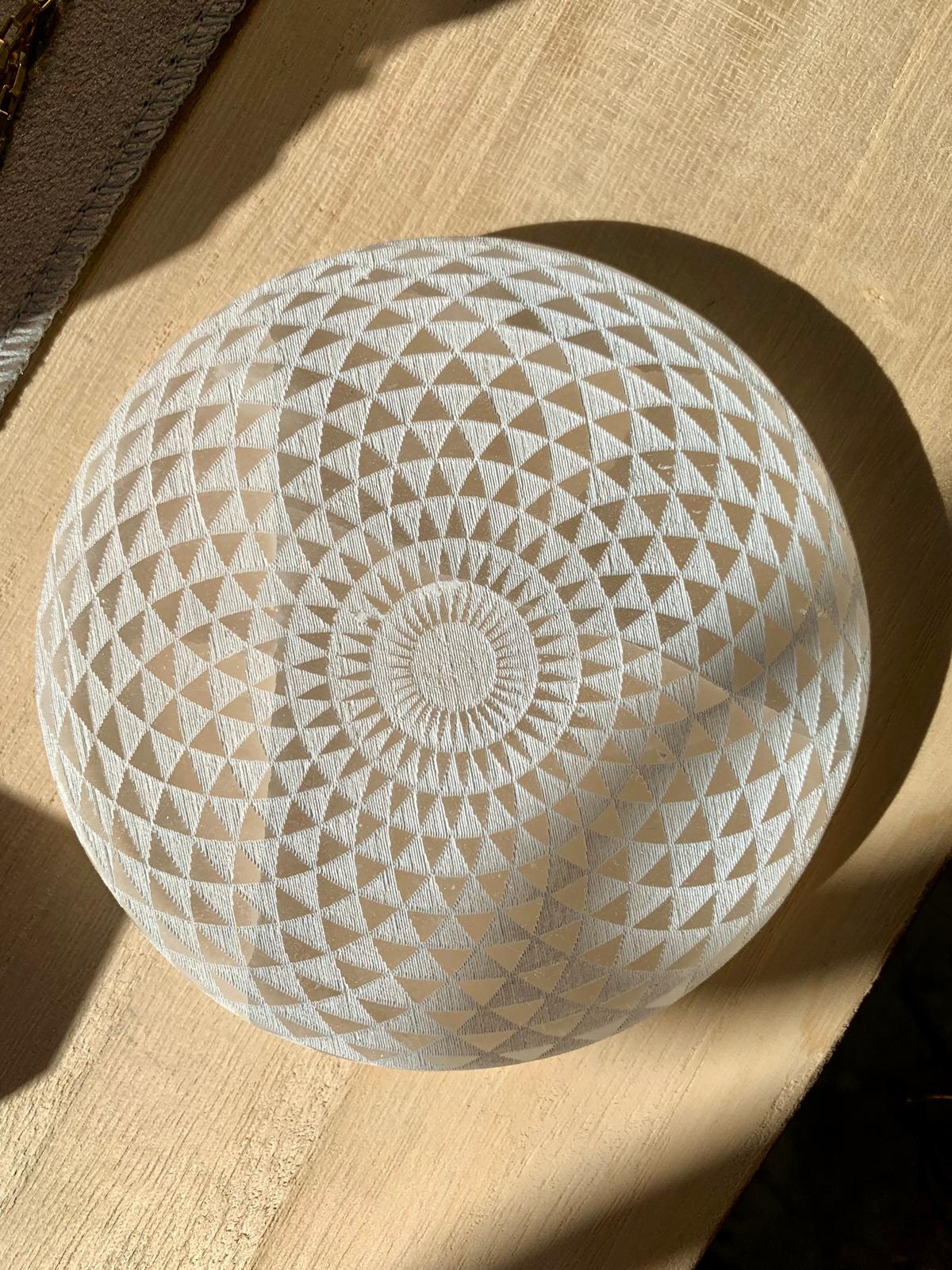 PIASTRA CIRCOLARE DI SELENITE